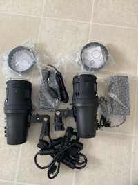 Two StellaPro Clx10 professional video lights