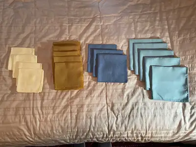 four sets of napkins, View more