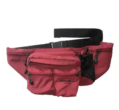 EDDIE BAUER shoulder waist pack adjustable bag red