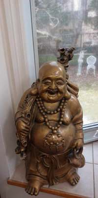 Happy Buddha 25" Figurine