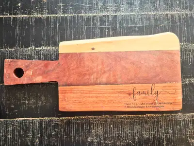 Cutting Board with Family Engraving, View more