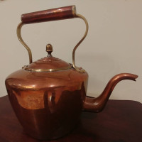 HANDMADE in England NEW UNUSED Copper Kettle - LARGE 13"