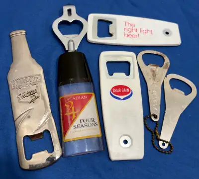 Variety of Bottle Openers: 6 in Total, View more