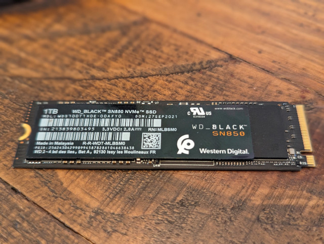 Western Digital WD Black SN850 1Tb NVMe SSD dans Accessoires pour portables  à Ville de Toronto