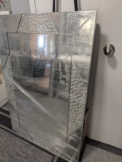 Crystal Embellished Wall Mirror, View more