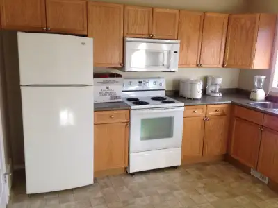 Saskatchewan 2 Bdrm, 1Bath in a newer 4-plex close to 18th ST. Crossing. Fridge,stove, microwave,dis...