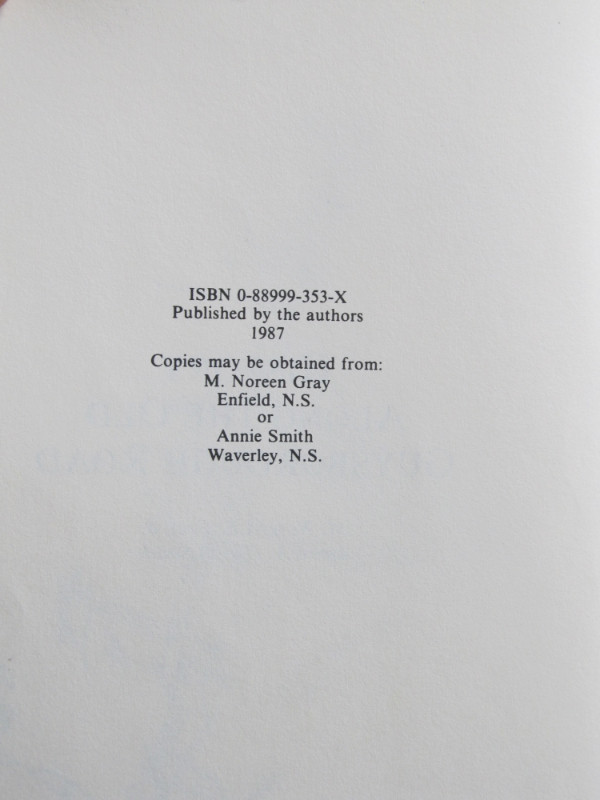 HISTORY ALONG THE OLD GUYSBOROUGH ROAD – 1987 Signed. in Non-fiction in City of Halifax - Image 4