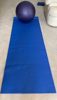 Exercise Ball and Yoga Mat