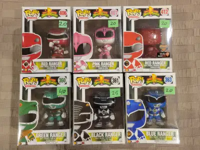 Funko Pop Power Rangers New in Box and Protectors, View more