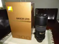 Nikon AF-S Nikkor 300mm f/4D IF-ED lens.