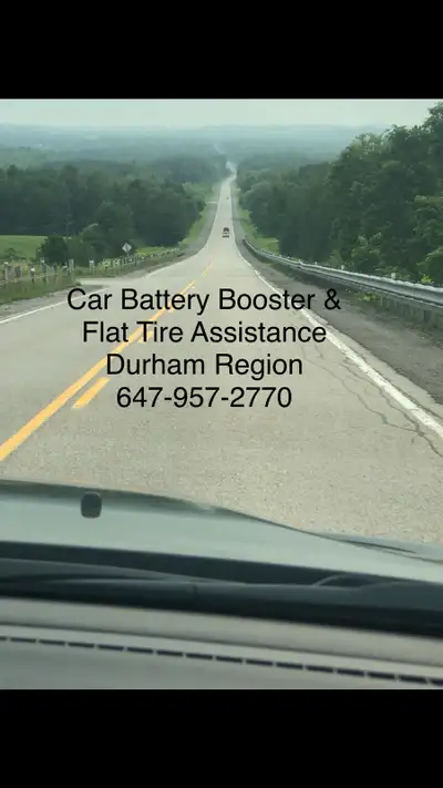 Car Battery Booster & Flat Tire Assistance For Cars and small SUV’s ***Car battery booster assistanc...