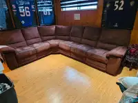 reclining 6 seat couch
