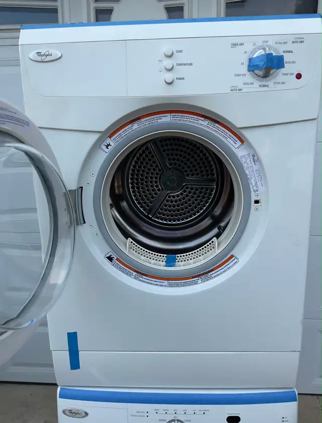 24” WHIRLPOOL WASHER & DRYER SET ELECTRIC FRONT LOAD STACKABLE  in Washers & Dryers in City of Toronto - Image 5