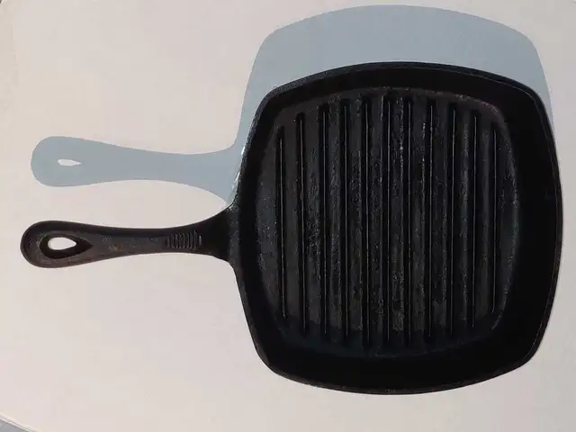 Cast Iron Square Grilling Pan (10 inch) in Kitchen & Dining Wares in Ottawa - Image 3