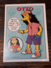 1993 Skybox Simpsons Promo Cards#18 Otto and P3 Itchy/Scratchy