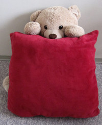 Huge red pillow
