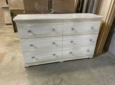 Modern White 6 Drawers Dresser For Sale, View more