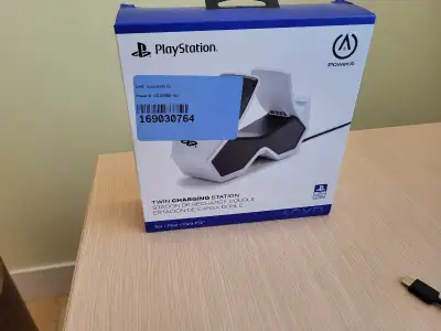 This is a PowerA PlayStation 5 dual charging station, which allows you to charge two PS5 controllers...