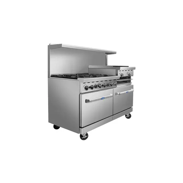 Atosa AGR-6B24RGB 60" 6 Burner With 24" Griddle Stove Top Range in Other in City of Toronto - Image 4