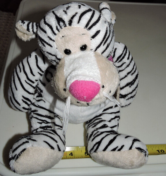 Plush Twin Tigers Stuffed Animals Black & White and Brown in Toys in London - Image 2