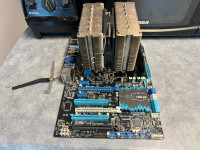 Motherboard + CPU + RAM + case