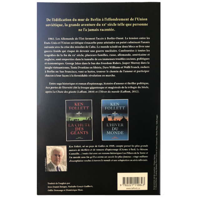 Livre, roman de Ken Follett ''Aux portes de l'éternité'' dans Ouvrages de fiction  à Saint-Hyacinthe - Image 2