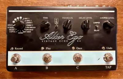 TC Electronics Alter Ego Vintage Echo x4 Guitar Pedal, View more