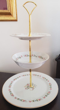 Premiere China of Japan Three-Tiered Serving Dish