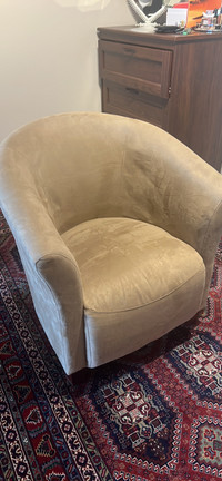 Brown single sofa