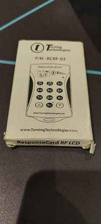 Turning Technologies RCRF-03 RF LCD Classroom Clicker
