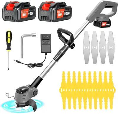 Mystique Maison  Cordless Grass Trimmer Weed Trimmer 21V 4.0mAH, View more