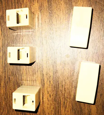 Rj45 coupler inline Cat5E Ethernet cable connector female, View more