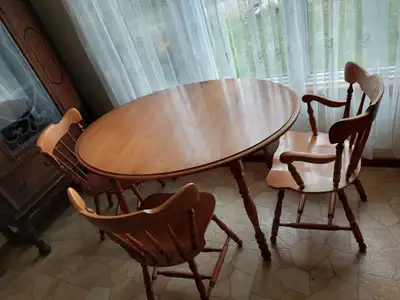 Dining table with 4 chairs, View more
