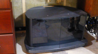 TV Stand Panasonic TY-G33SFPA Black Adjustable Shelf Glass Doors