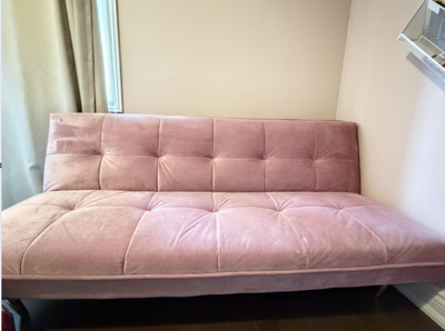Pink Sofa bed - used $300 - Moving sale, View more