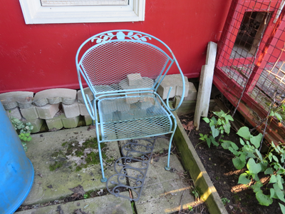 Steel garden chair, View more