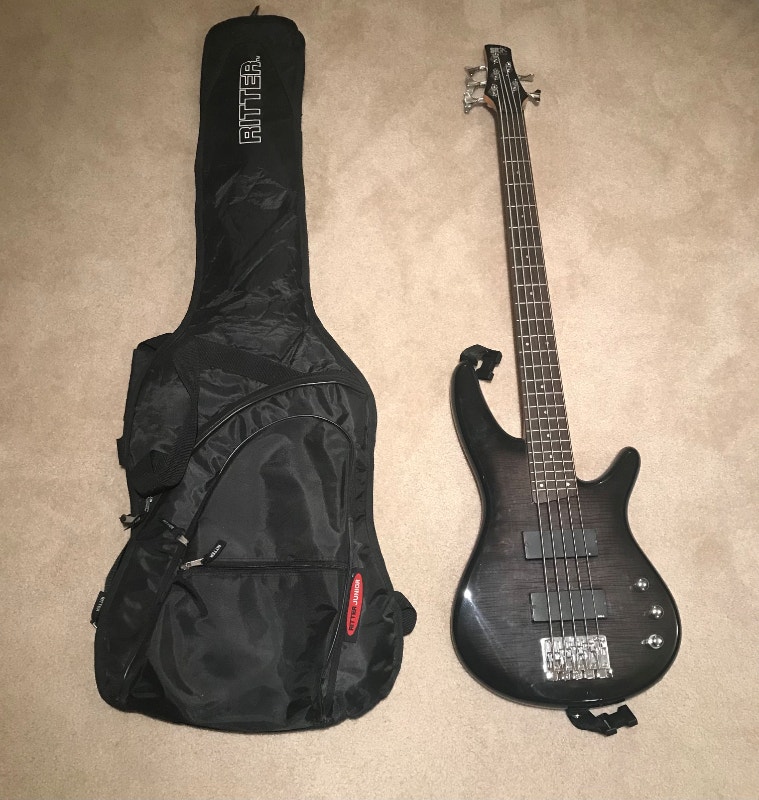 Ibanez SR305FM 5 String Electric Bass Guitar With Soft Case Guitars
