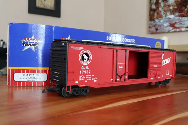 G Gauge Box Car Great Northern P/N R19305C in Hobbies & Crafts in Lévis - Image 5
