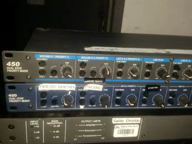 Symetrix 450 Dual Zone Priority Mixer. 0 tons of audio gear cont in Other in City of Montréal - Image 3