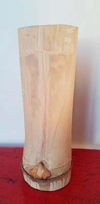 Vase/verre vintage en bambou de Jamaïque Bamboo Vase  Jamaica, View more