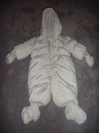 Brand New with tags Baby Girl's Gap White Snowsuit