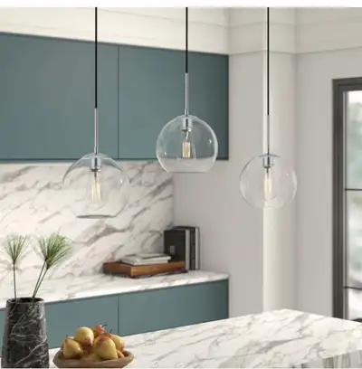 Globe Pendant Lights 3 Light Fixture Brand New, View more