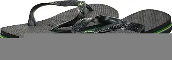 Havaianas Women's Brazil Logo Flip Flop Sandal, Black, 11-12 in Women's - Shoes in City of Toronto - Image 6