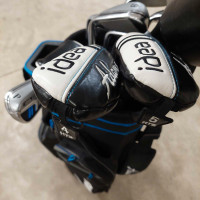 Full right handed Adams idea golf clubs for sale or trade 
