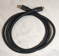 Heavy-duty braided HDMI cable 2M/6Ft Length