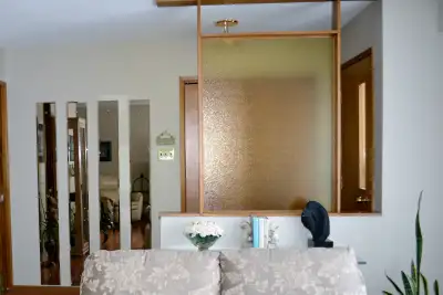 Tall rectangular glass mirrors, set of 4. Beautiful beveled glass; fasteners included. Good quality,...