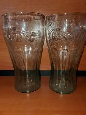 MISCELLANEOUS COCA COLA DRINKING GLASSES. VINTAGE. COKE. RETRO., View more