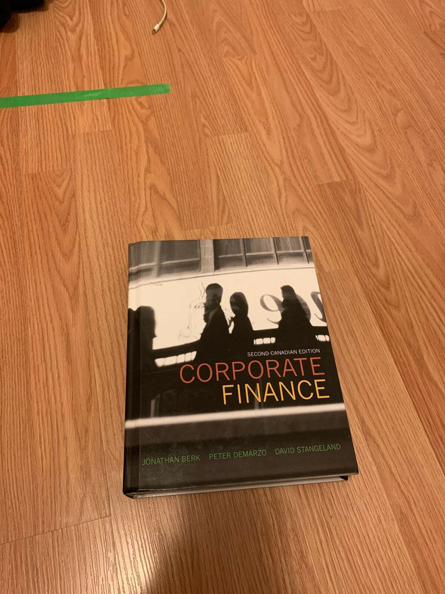 CORPORATE FINACE SECOND CANADIAN EDITION in Textbooks in Kitchener / Waterloo