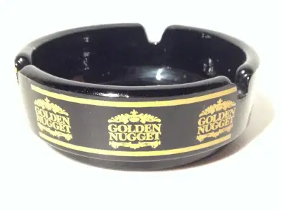 Vintage Golden Nugget Las Vegas Casino Hotel Cigarette Ash Tray, View more
