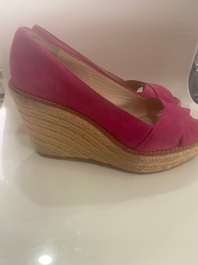 Michael Kors Fuchsia Suede Wedges - 6.5M in Other in Calgary - Image 2